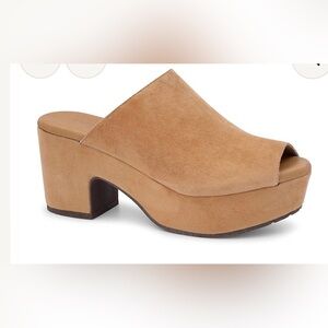 Chocolat Blu peep toe garnnet platform sandal